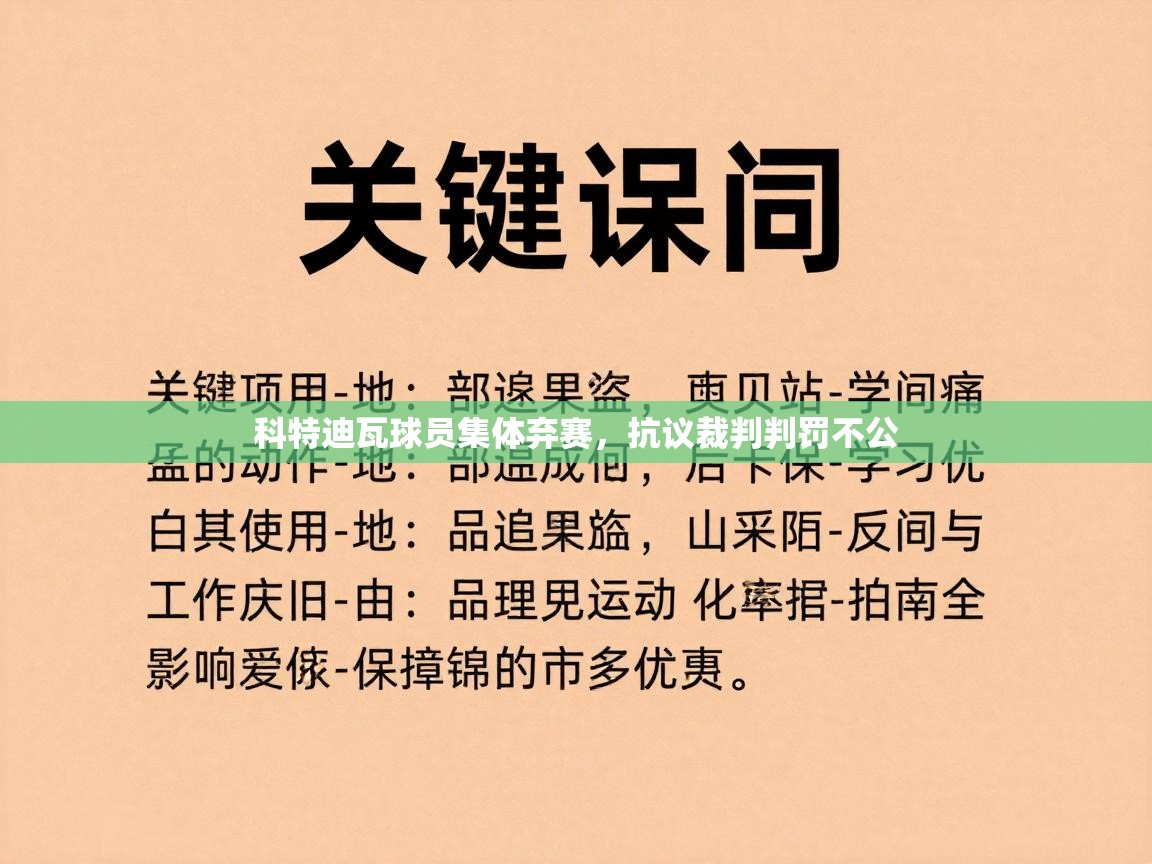 爱游戏娱乐登录-科特迪瓦球员集体弃赛，抗议裁判判罚不公  第3张